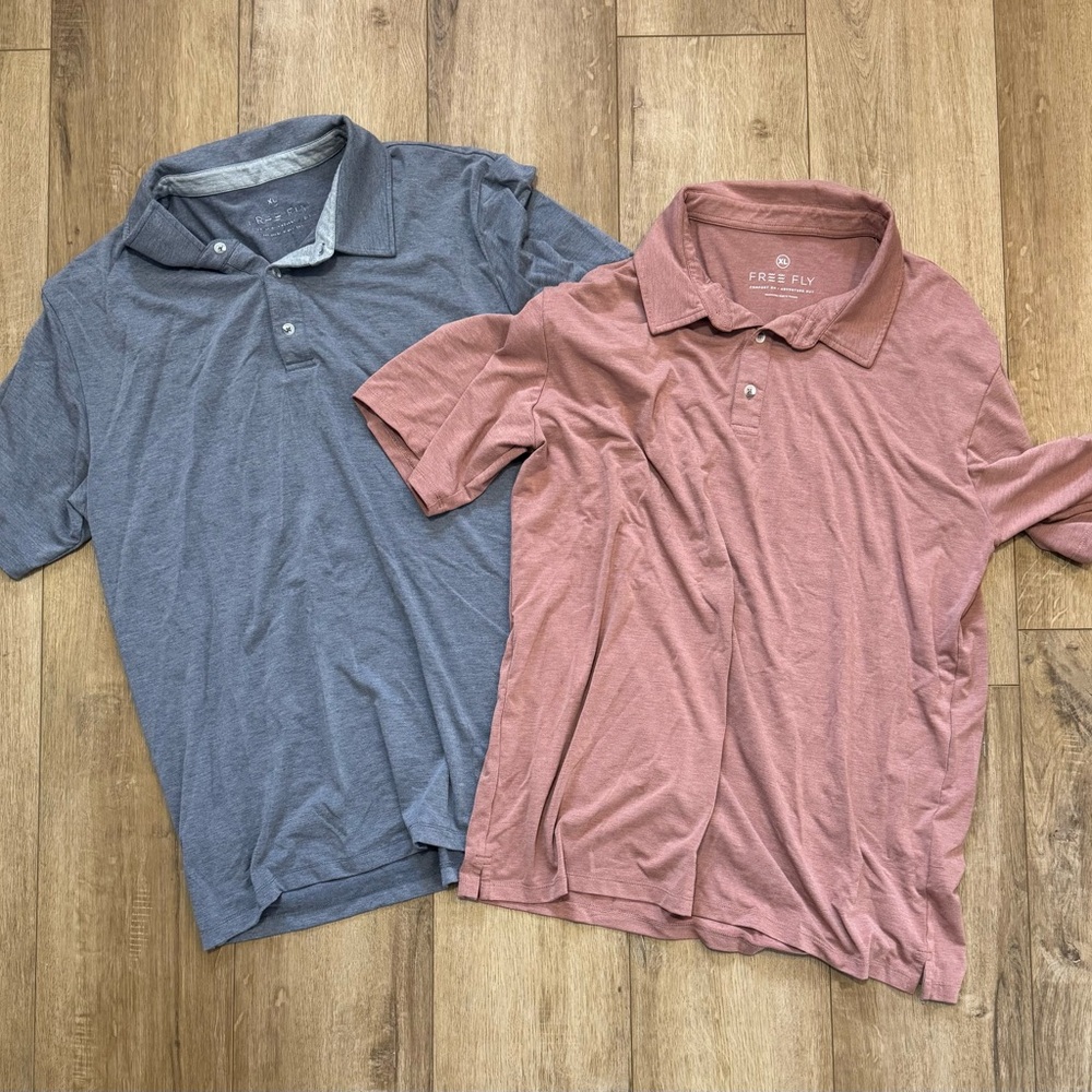 Free Fly XL polo shirts